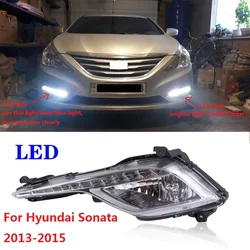 CAPQX For SONATA 2013 2014 2015 Front Bumper LED Fog Light Fog Lamp FogLight Replacement Lamp Runnight light daytime light lamp