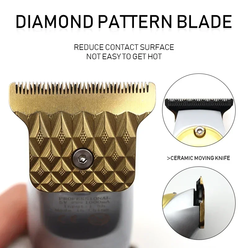 

Профессиональная машинка для стрижки волос Kemei для мужчин, ЖК-дисплей, зарядка через USB, беспроводная машинка для стрижки волос, триммер для волос KM-PG1947