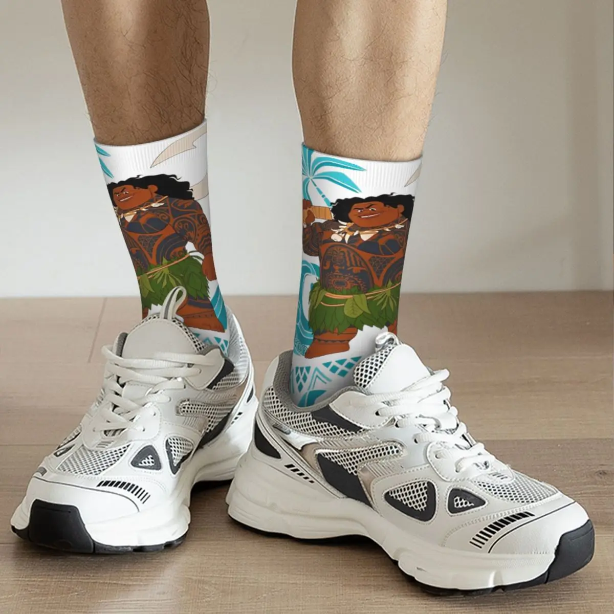 Nuovi calzini da uomo Casual Moana Maui Cartoon Sock Graphic calze da donna primavera estate autunno inverno