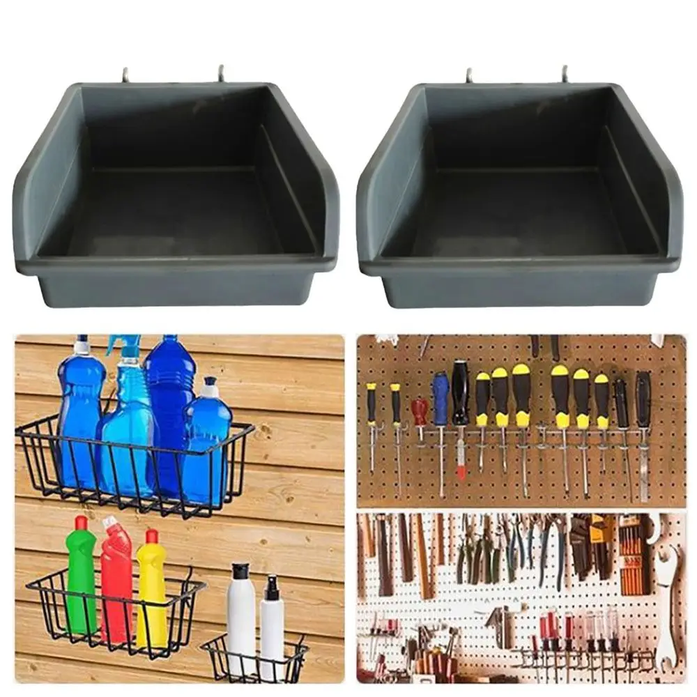 

1Pcs Shelving Accessories Pegboard Bin Items Organizers Hanging Tool Organizer Storage Box Garage Smal Wall Sundries Holders