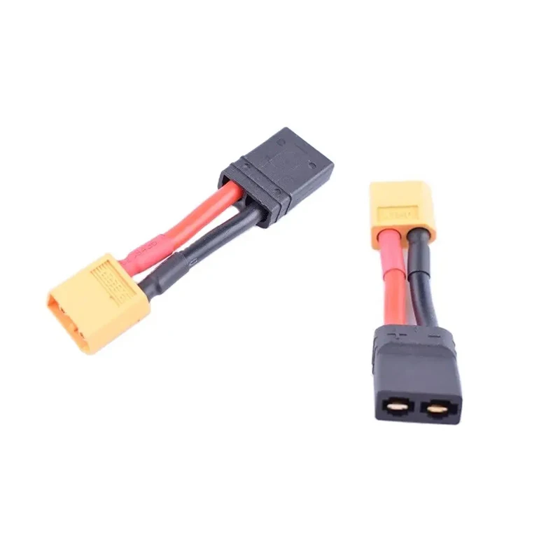 2 pcs Male XT60 To Female TRA(Traxxas) Adapter 14awg Battery Charging Cable 40mm