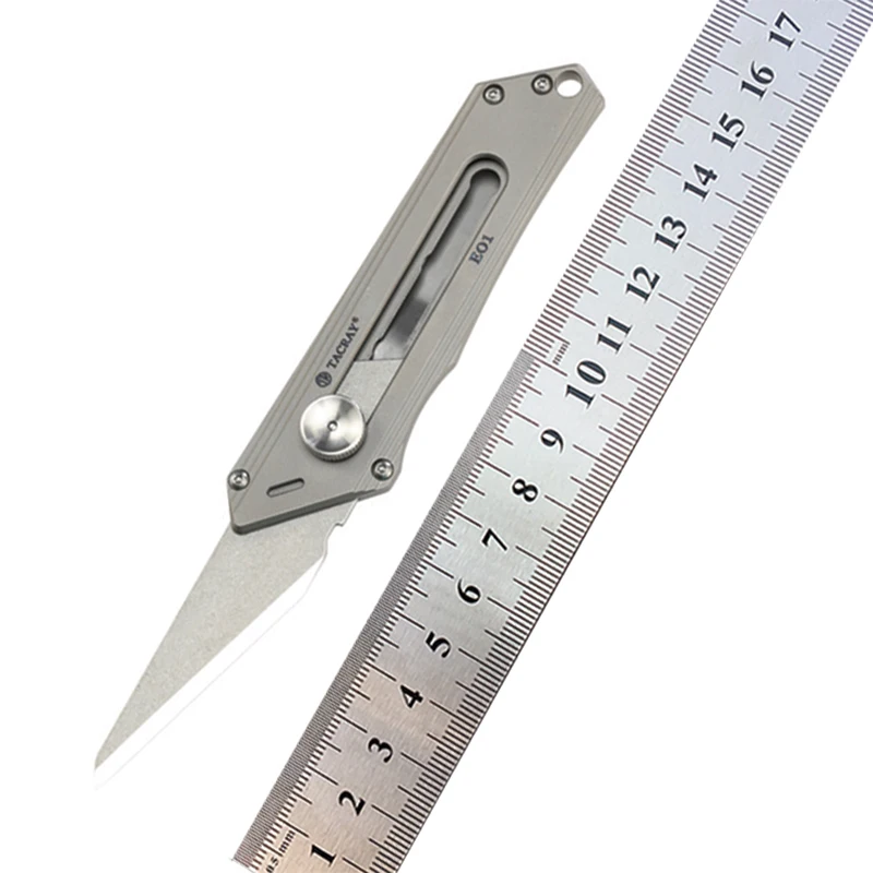 Titanium Alloy Multifunctional Art Knife EDC Tool Outdoor Portable Wallpaper Utility Knife Stationery Cutting Tool
