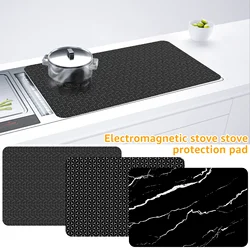 Non-Slip Induction Cooktop Mat Silicone Induction Cooker Covers Heat-resistant  Induction Cooktop Protector Mat 30.8x20.5Inch