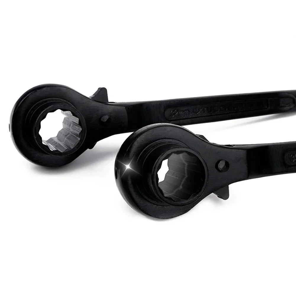 1pc 10-32mm End Ratchet Wrench 12 Plum Blossom Multifunctional Pointed Tail Adjustable Socket Adapter Wrench Hand Repairing Tool