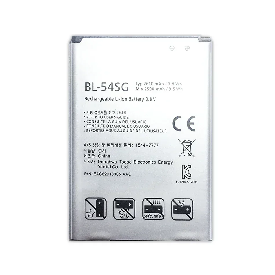 2610mAh BL-54SH BL-54SG Replacement Battery For LG Optimus G3 Beat Mini G3s G3c B2MINI G3mini D724 D725 D728 D729 D722 D22