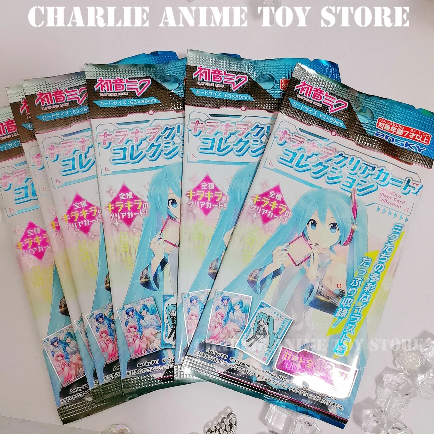 Original Miku Figure Card Blind Bag  Anime Hatsune Flash Card Fan Collection Toy Children's Birthday Gifts view 3