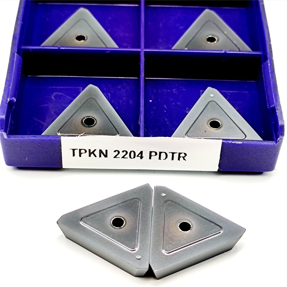كربيد إدراج TPKN2204 TPKR2204 أداة مخرطة CNC NN LT30 إدراجات تحول خارجية للفولاذ المقاوم للصدأ الحديد الزهر TPKN TPKR 2204