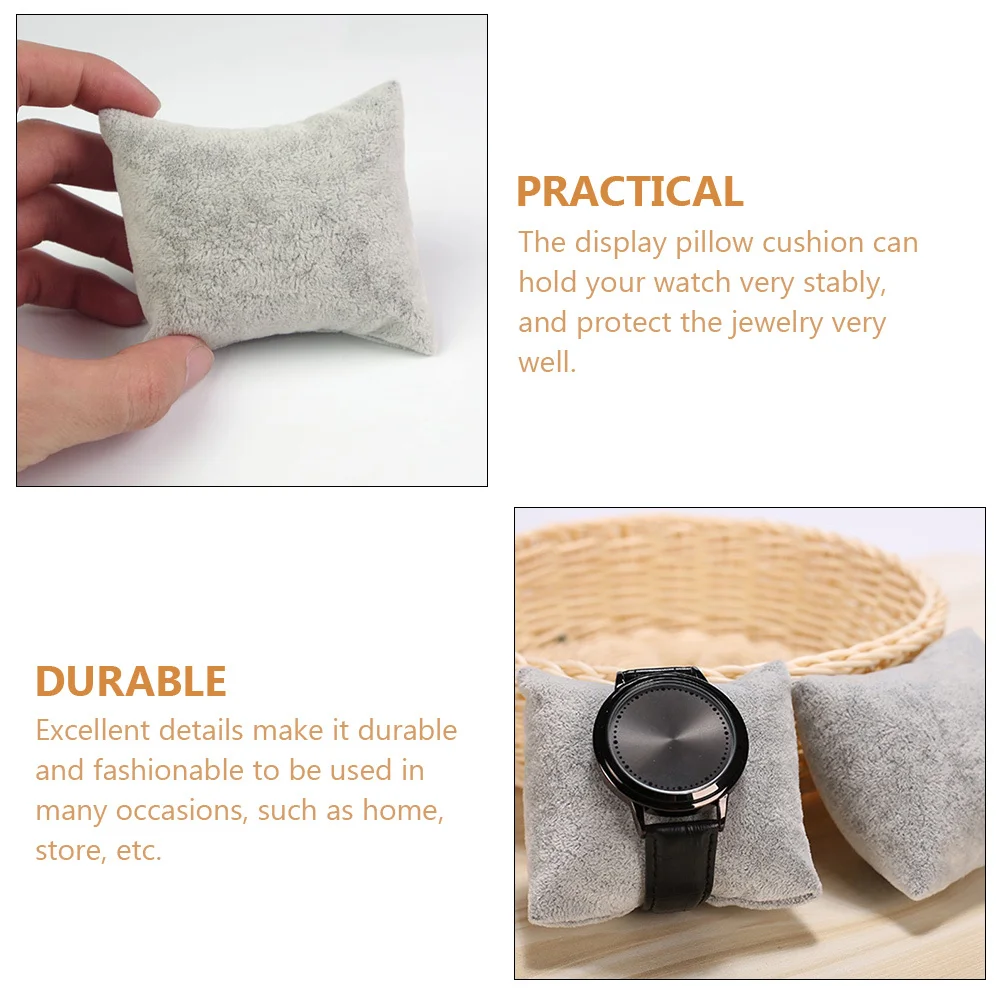 

12pcs Watch Display Pillow Jewelry Display Cushion For Bracelet Bangle Chain Holder Practical Organizer Mat Gift Box Bag