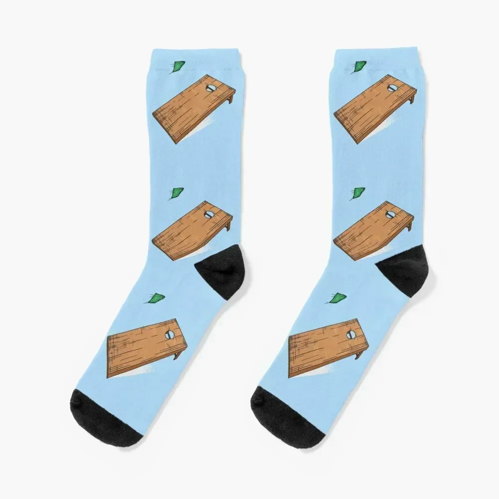 Cornhole board game Socks funny gifts professional running retro Women's Socks Men's