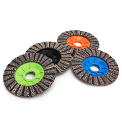 4.5 inch 115mm electroplated Flap Disc Polishing Wheels Diamond Electroplated Abrasive Disc For Grinder Dry Wet Flap Disc