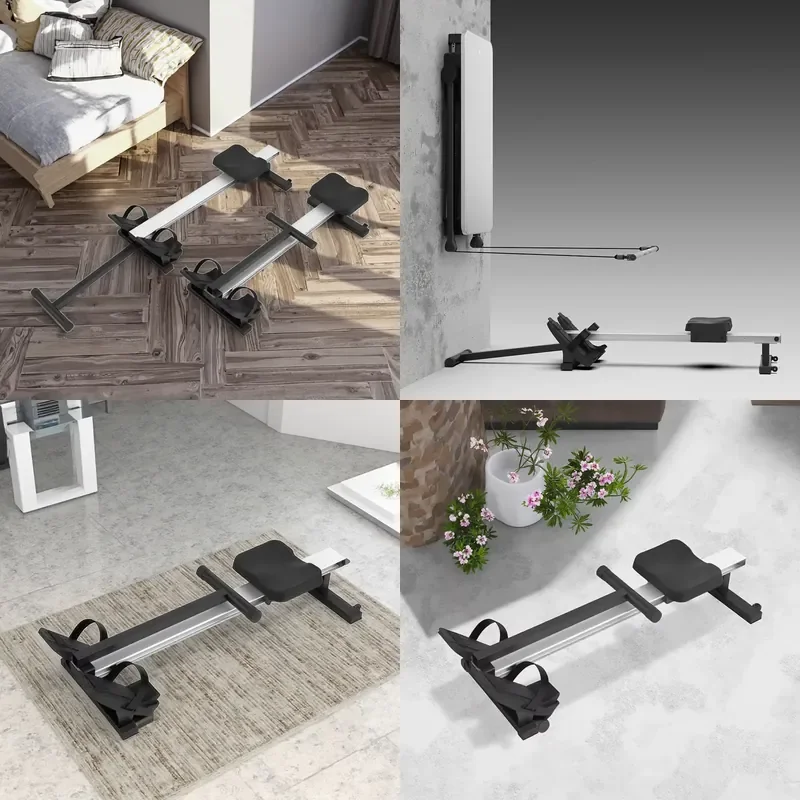 Transform your home workout experience with the SPlan All-in-One Foldable Home Gym Rower Trainer, designed for fitness