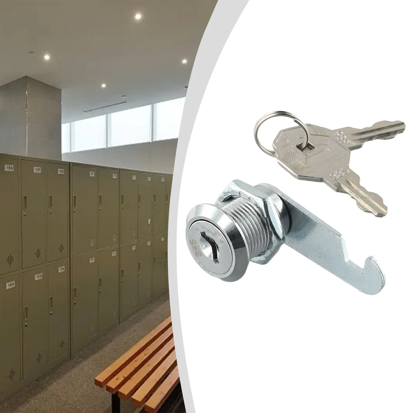 Mailbox Lock Easy to Install 16/20/25mm Cam Lock for Cabinet Drawer Mail Box Locker Metal Alloy Cylinder 2 Keys Included