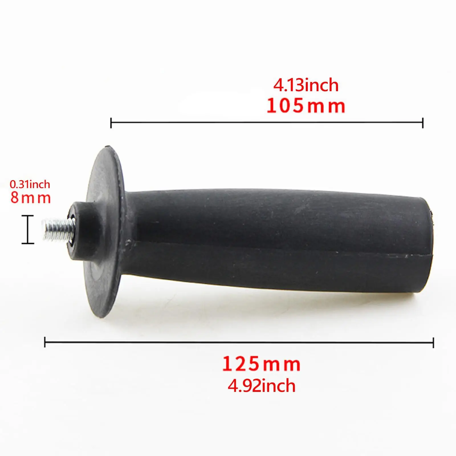 Threaded Auxiliary Handle for Grinder Plastic Side Grip Comfortable Control M8 M