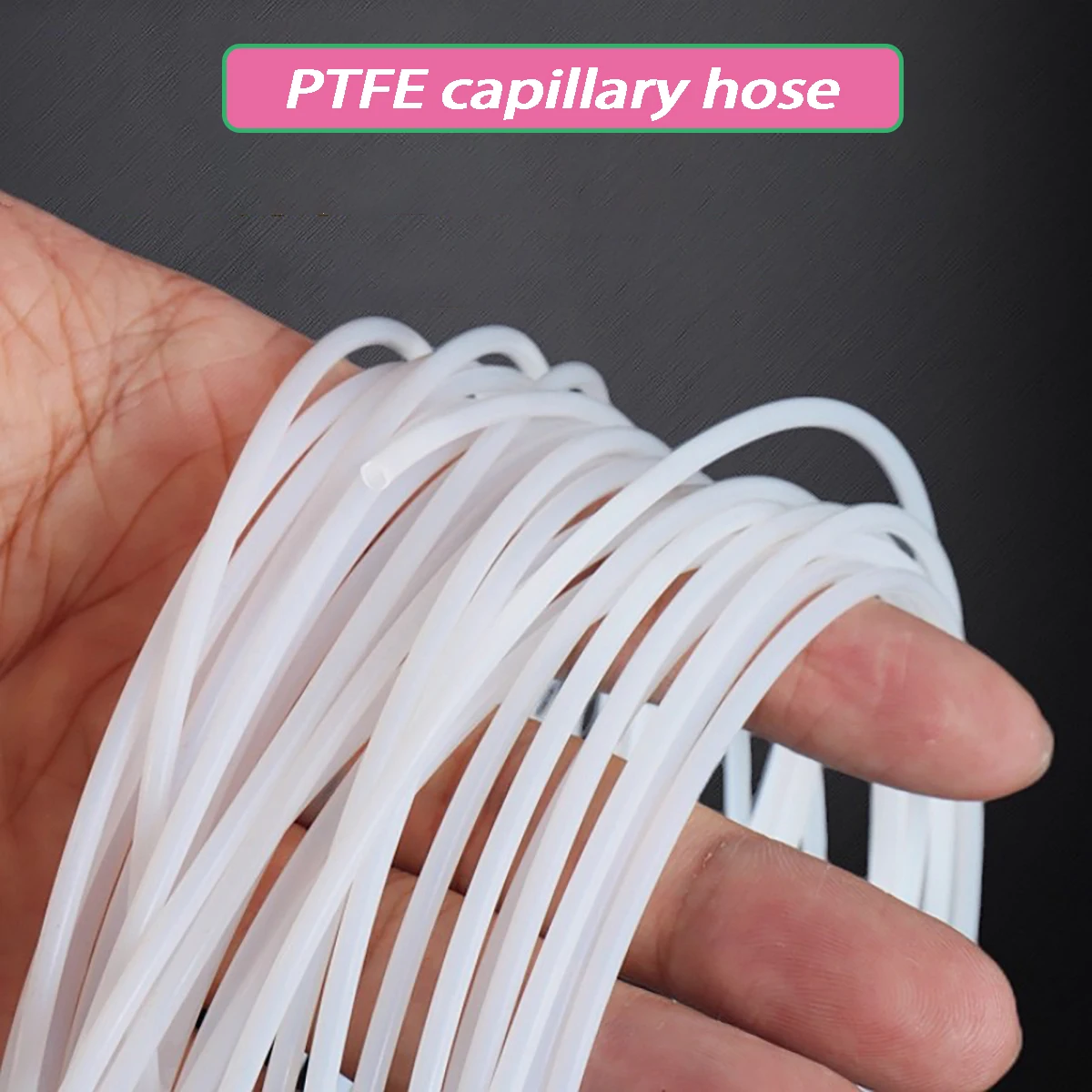 

PTFE Tube ID 0.3/0.5/0.6/0.8/1/1.2/1.5/1.6/1.8-4mm Capillary Insulated Hose Rigid Pipe Temperature Corrosion Resistance