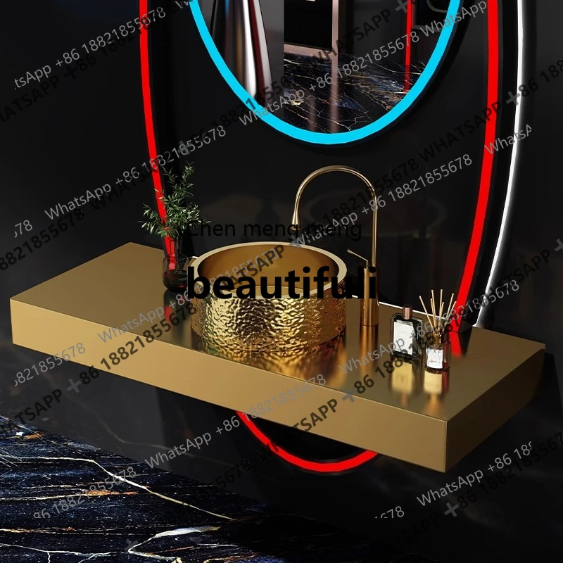 

X Высококачественная рябь воды, настольная раковина из нержавеющей стали, настенный умывальник, одинарная раковина