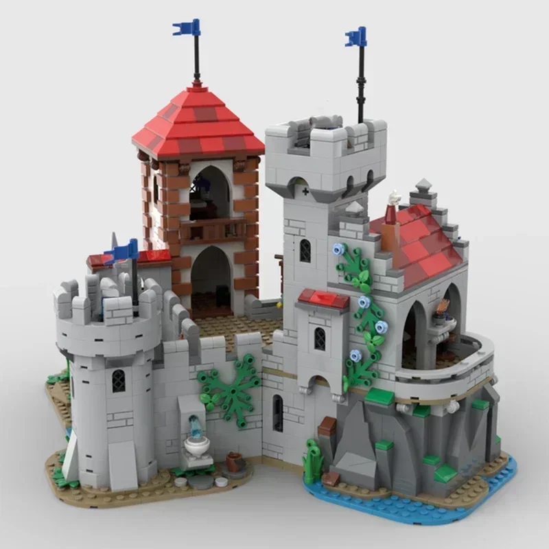 Military Castle Model Moc Building Bricks Strange Seaside Castle Technology Modular Blocks Gift Christmas Toys DIY Sets Assembly