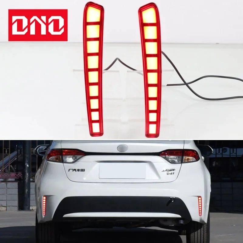 Car LED Rear Bumper Lamps For Toyota Corolla 2019 - 2020 USA Brake Light Turn Signal Backup Reflector Lamp Taillights Fog lamp