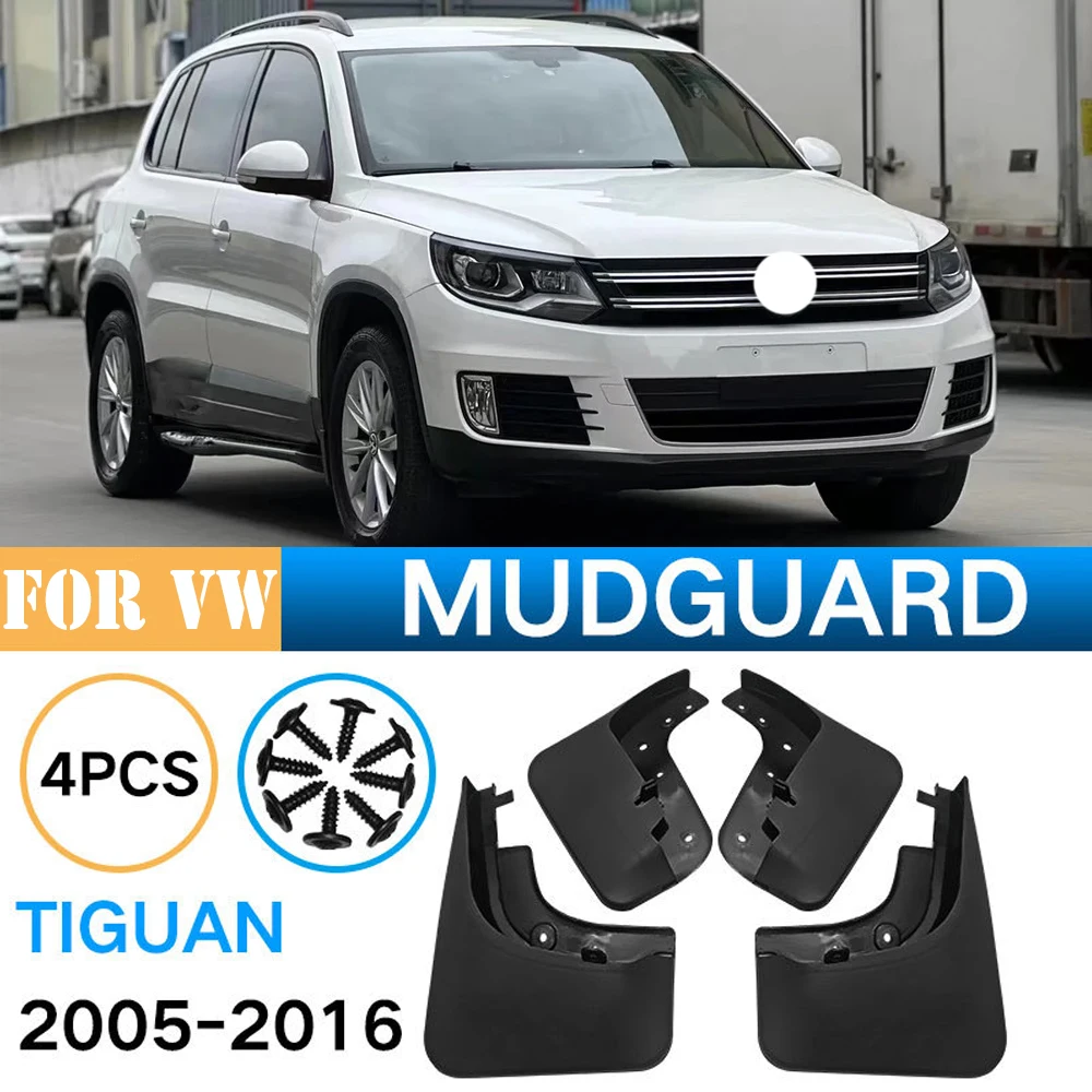 

4pcs Car Mud Flaps For Volkswagen VW Tiguan MK1 2007-2015 Mudguards Splash Guards Fender Mudflaps Car Accessories