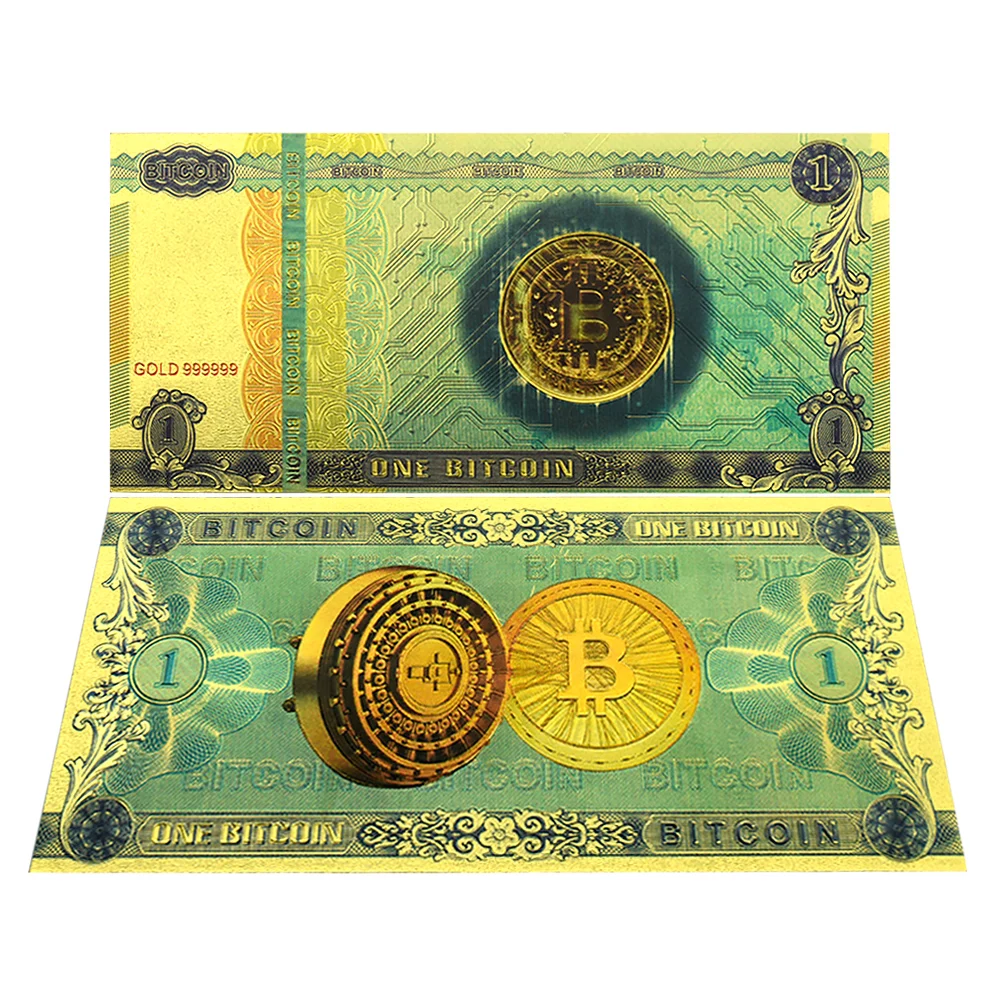 

US Dollars Gold Foil Banknotes 1 , 2 , 5 Plastic Money US Uncurrent Collectible Souvenir