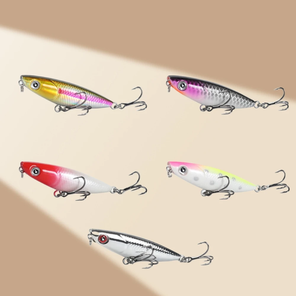 

5PCS Micro Lure Bait Mini Zigzag Dog 45mm 1.9g Floating Pencil Lure Compact Hard Bait Lures Pencil Baits Fishing Accessories 5PC