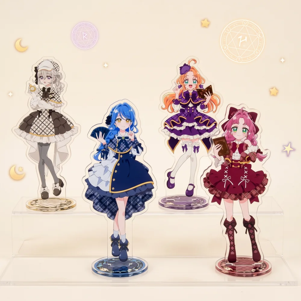 Anime Detective Precure Acrylic Stand Figure Cute Anna Mikuru Character Model Plate Desk Decor Cosplay Collection Gift Keychain