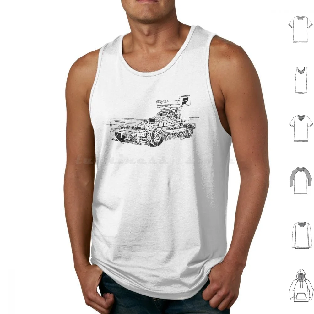 Gordon Moodie Plain Drawing Tank Tops Vest Sleeveless Brisca F2 Formula 2 Stock Cars Stock Car Racing Gordon Moodie 7