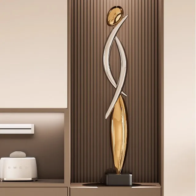 Art sculpture porch slender vertical high ornament Italian model room living room decoration