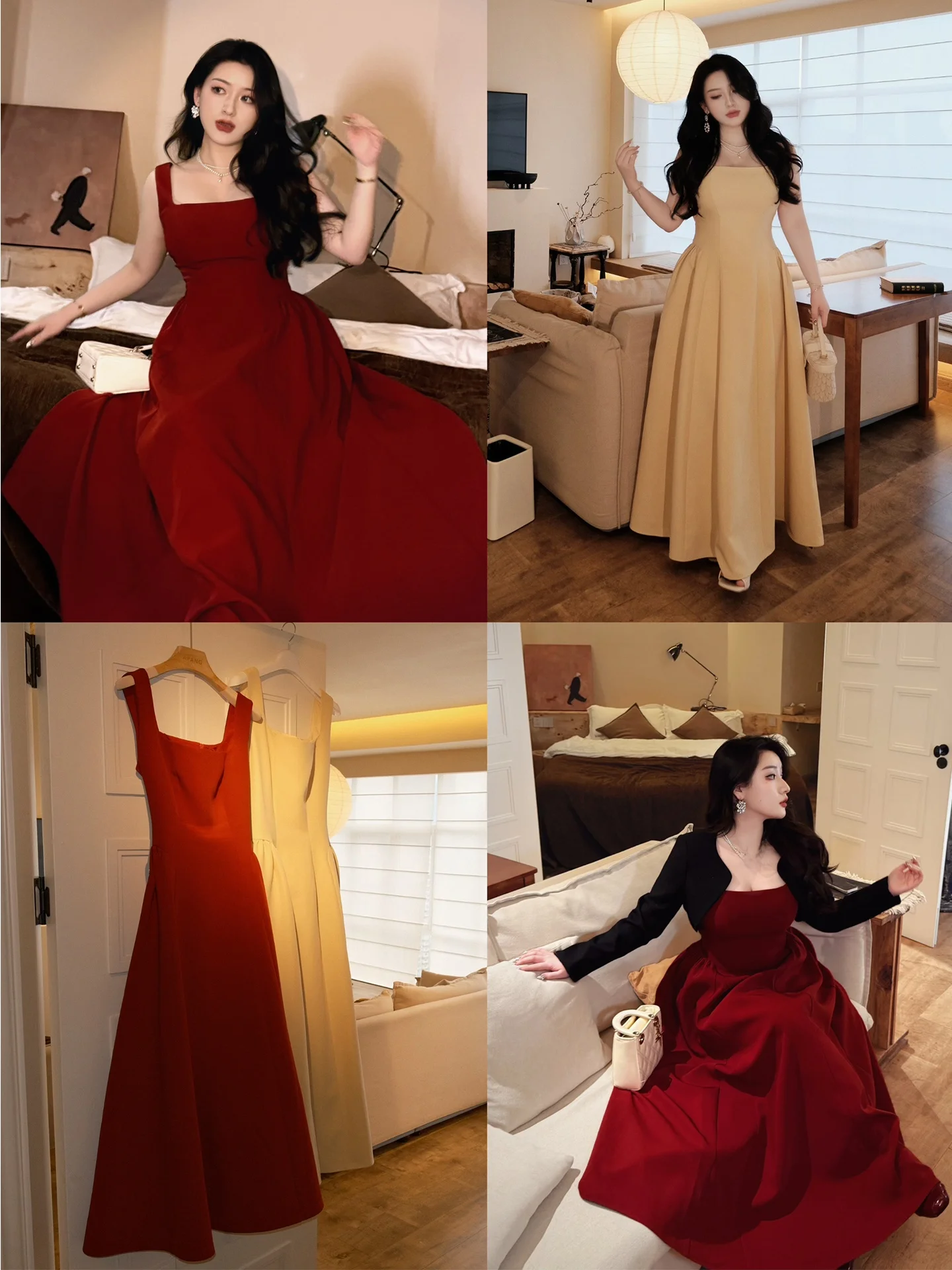 

Classic Hepburn Sle Vest Dr plus Size Spring Summer New Arrival Ele A-Line Midi Dr French Sle Casual Wear
