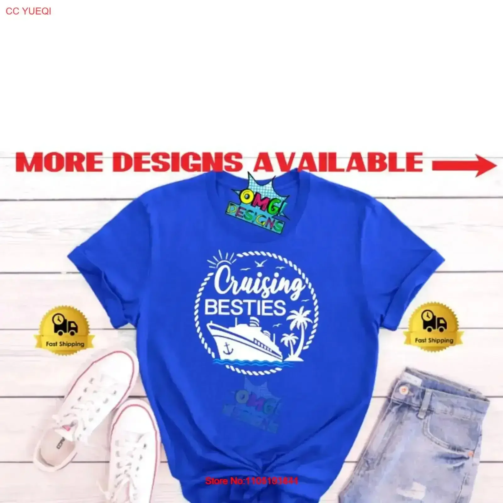 

Cruise T Shirt Family 2023 Time trip cruising besties vintage Washed Slightly fashion streetwear Top For Everyday Wear vintage