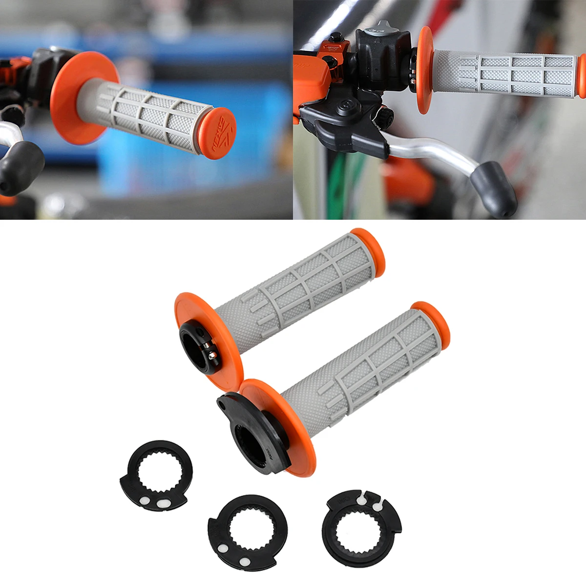 

NEW Handlebar Lock-on Grips Tube For KTM EXC EXC-F SX-F SX-R XC-F XCF-W XC-W Freeride 250F 250 350 450 500 530 2004-2021