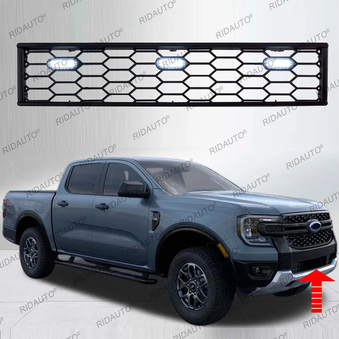 

Pickup High Quality ABS Grills Truck Accessories For Ranger T9 XLT Sport 2022-2025+ Lower Mesh Grille Small Front Bumper Grilles