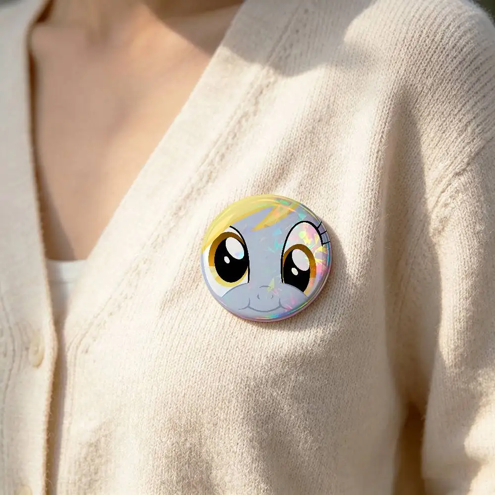 D-Derpys Hooves Badge Pins For Friend, Backpack, Clothing, Collectible Accessories, Jewelry Gift
