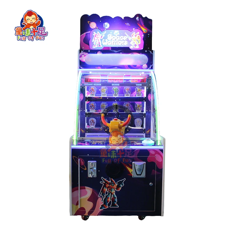 

Coin Operated Kids Shooting Game Machine Indoor Arcade Space Warrior Ball Toss Game for Children Amusement Center Equipment