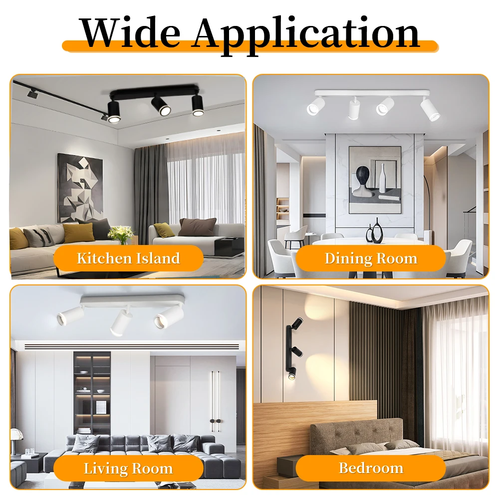 LED Spot Light GU10 Bulb Replacement Store Chandelier Bedroom Corridor Track Ceiling Lamp for  Lustre Home and Decor LED Pendant