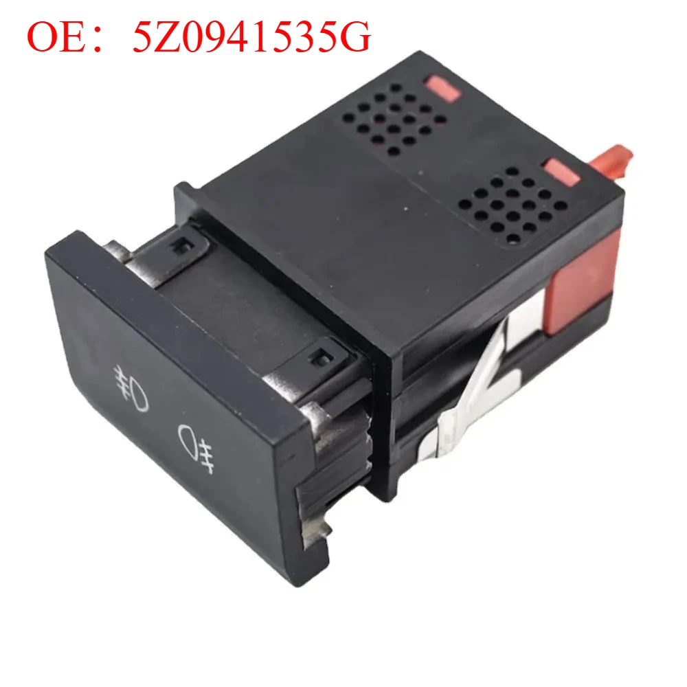 

For Volkswagen Auto Parts Fog Light Switch Controller Fog Light Adjustment Button Single Switch 5Z0941535G Suitable