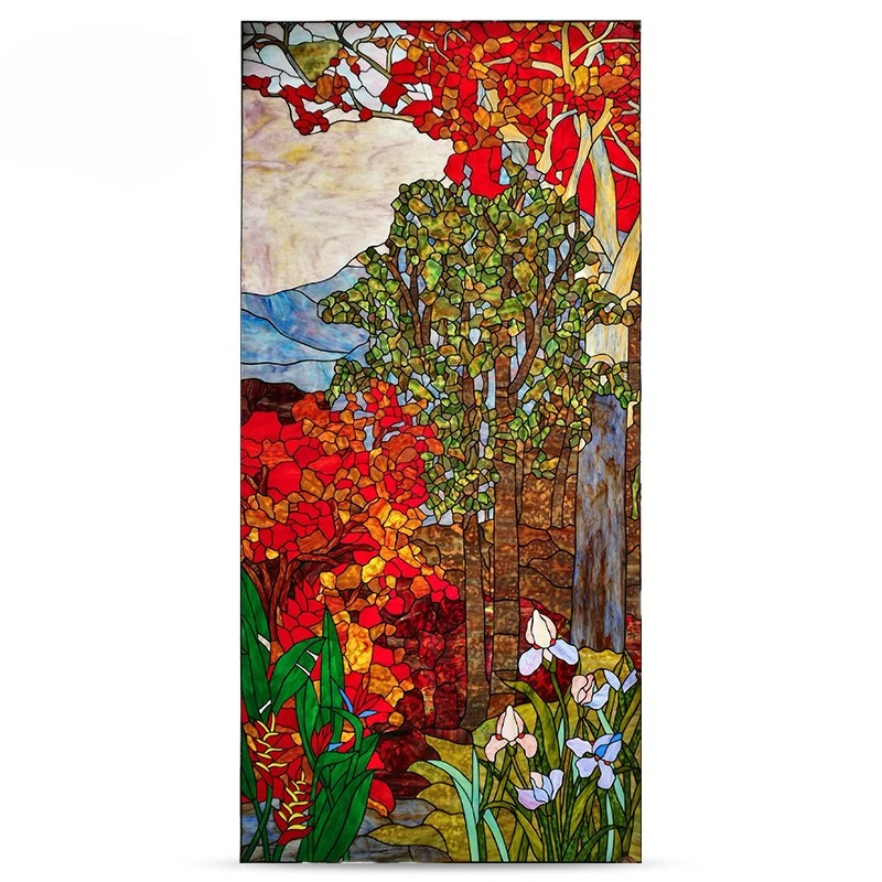 Stained church glass, hotel villa, clubhouse decorative glass
