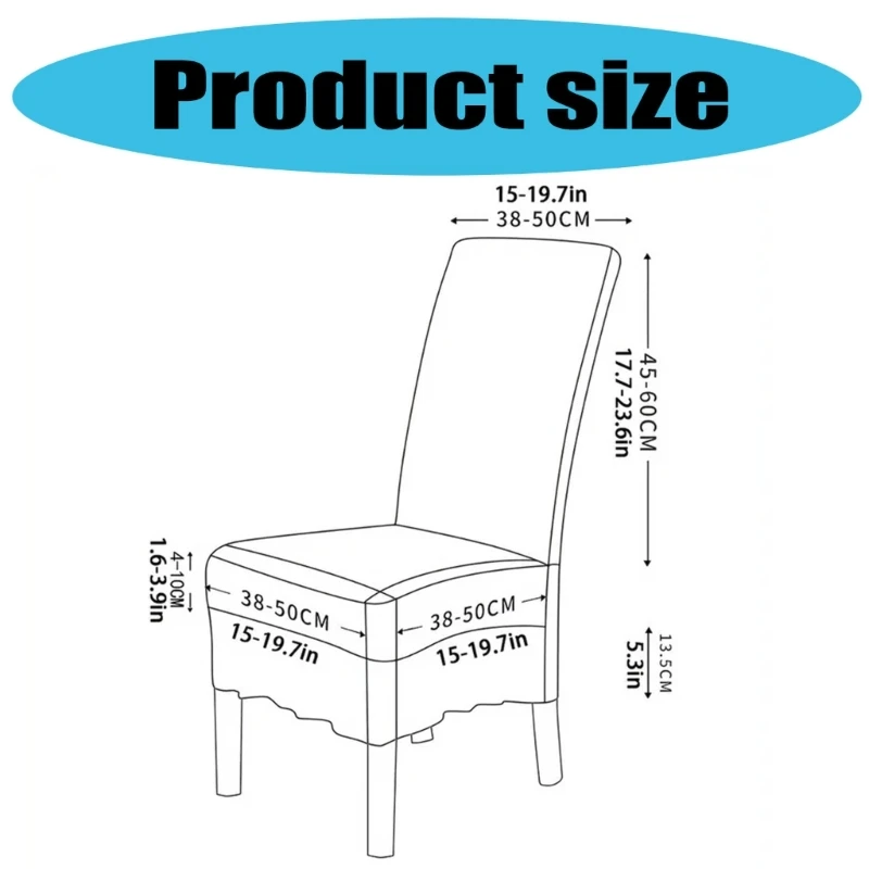 F92B Elegant Chair Slipcover Chair Cover For Dining Room Meeting Room