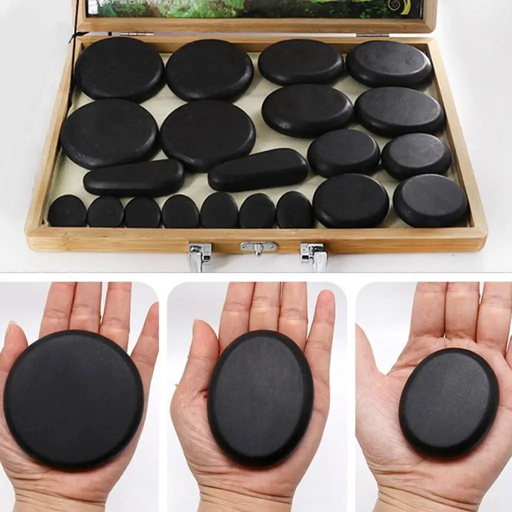 Electric Spa Hot Stones Massager Heater Box Portable Massage Therapy Accessories for Athletes
