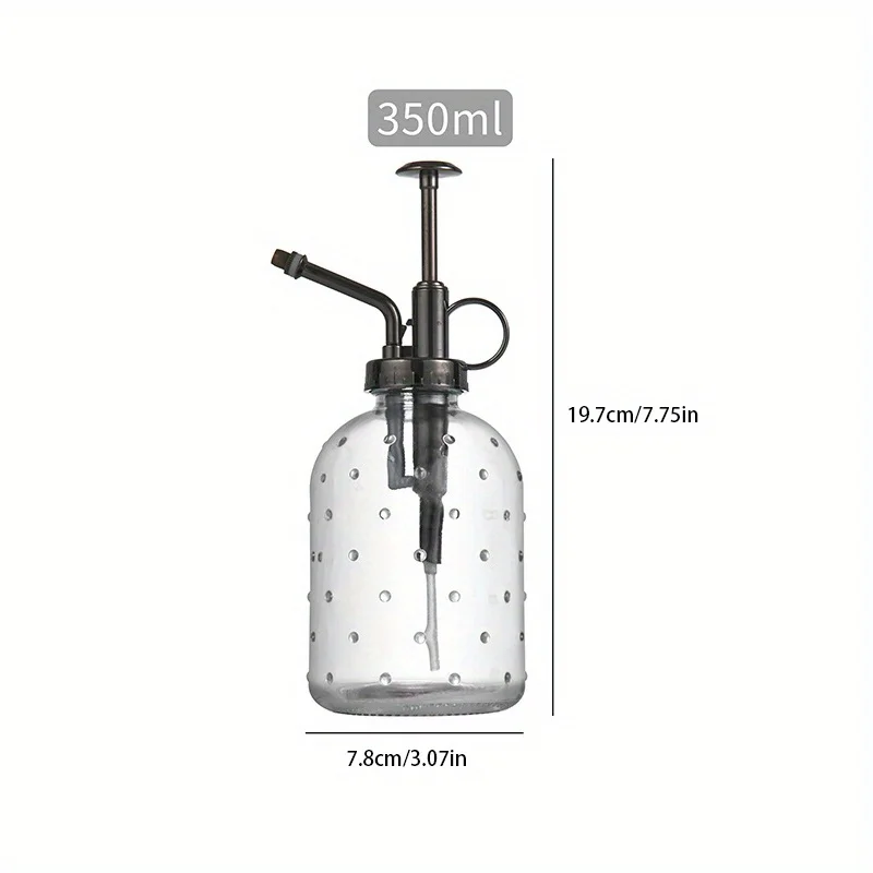 350ml Retro Nordic Pneumatico Giardinaggio Bollitore per irrigazione domestica Irrigazione Disinfezione Annaffiatoio in vetro Bollitore per irrigazione della carne