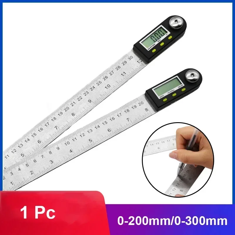 

200mm /300mm Digital Meter Angle Inclinometer Angle Digital Ruler Electron Goniometer Protractor Angle Finder Measuring Tools