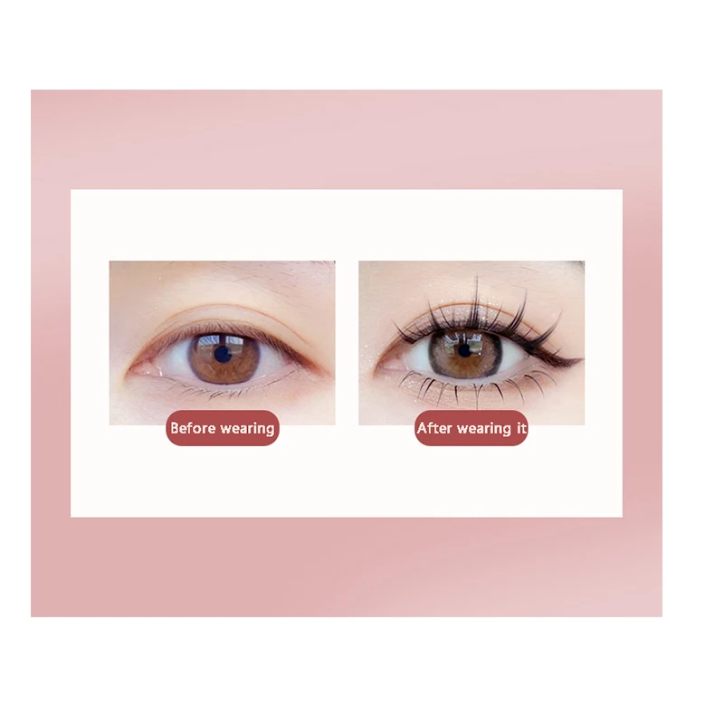 Cosplay Anime Manga Lashes Faux Mink Lashes Korean Natural short Full Strip Lashes Clear Band Soft Eyelashes Extension