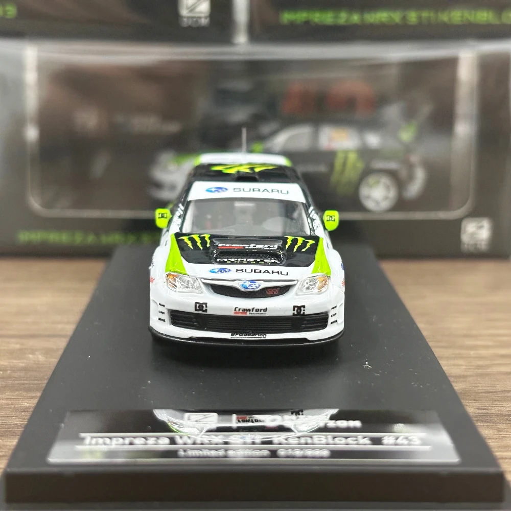 DCM 1:64 Impreza WRX STI Rally Alloy Car Diecasts & Toy Vehicles Car Model Miniature Scale Model Car Toys For Children