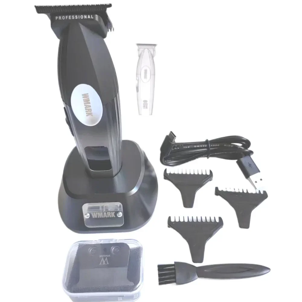 2024  New WMARK NG-8238 Hair Trimmer for Men Professional Men's Hair Clipper 8000-9000 RPM with Charging Stand