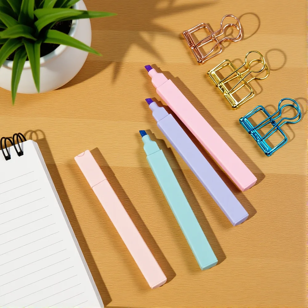 

12 Colors Morandi Marker Pen Student Marker Fluorescent Pen Back To School Gifts Stationery Set DIY Hand Drawn Painting Art Pens
