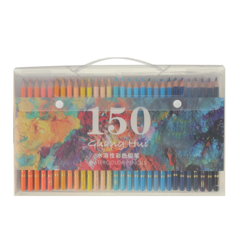 ชุดดินสอสีน้ำมันสำหรับมืออาชีพ48/72/120/150/180สีชุดดินสอวาดภาพนักเรียนชุดอุปกรณ์ศิลปะโรงเรียน