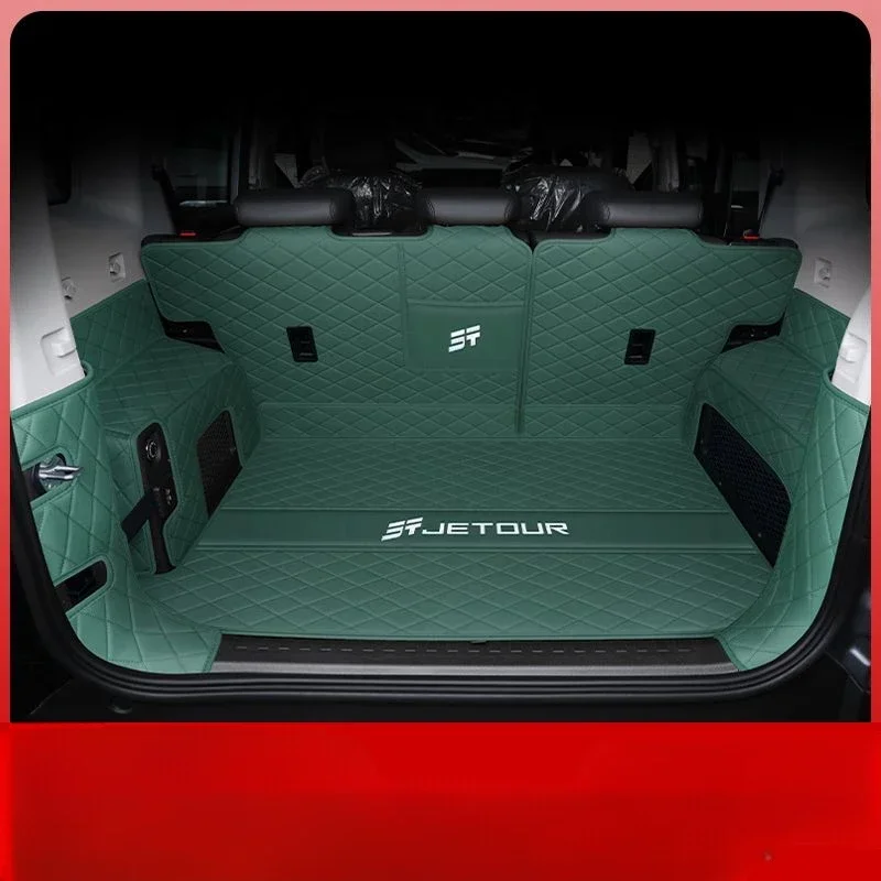 Per Chery Jetour T2 2024 tappetini per bagagliaio in pelle durevole Cargo Liner Boot copertura interna accessori per auto