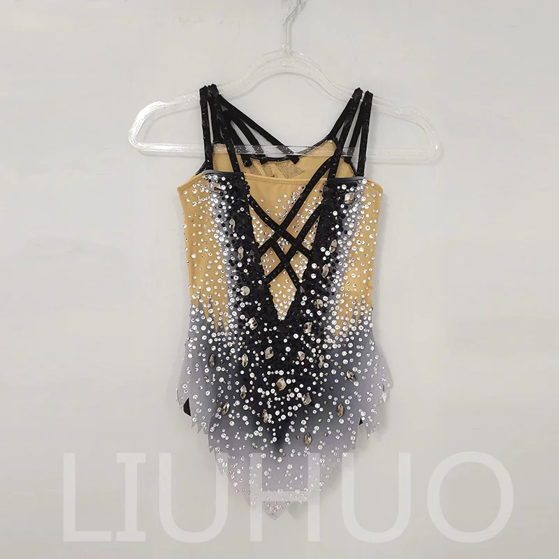 LIUHUO Rhythmic Gymnastics Leotard Competitive Cheerleading Performance For Children