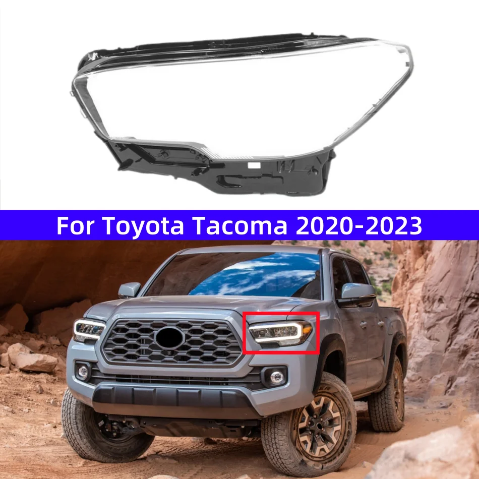 

For Toyota Tacoma 2020 2021 2022 2023 Transparent Headlight Cover Lens Headlamp Shell Replace Original Lampshade Plexiglass
