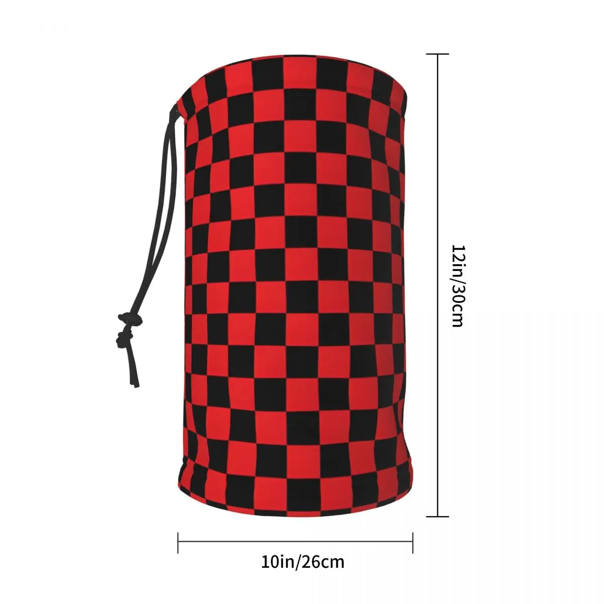 Red And Black Checkerboard Bandana Neck Gaiter Windproof Face Mask Scarf Cover Women Men Headwear