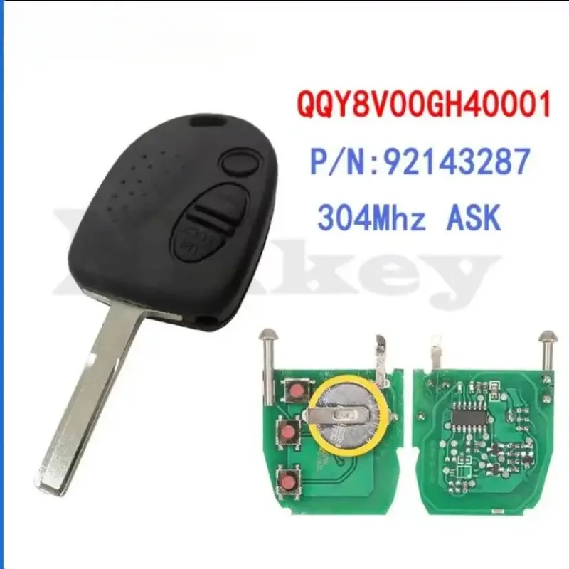 Remote Car Key For Chevrolet Fob 304Mhz CapriceLumina Pontiac GTO Holden Commodore VS VR VT VZ QQY8V00GH40001